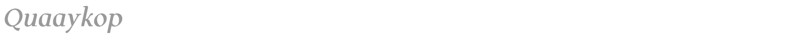 Quaaykop font preview